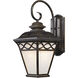Mendham 1 Light 12 inch Hazelnut Bronze Outdoor Wall Sconce
