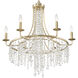 Gabrielle 6 Light 28 inch Antique Gold Chandelier Ceiling Light