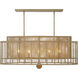 Jayna 5 Light 41.75 inch Burnished Silver Linear Chandelier Ceiling Light