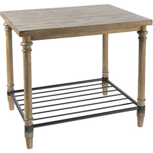 Beacon Hill 28 X 26 inch Natural with Black Accent Table