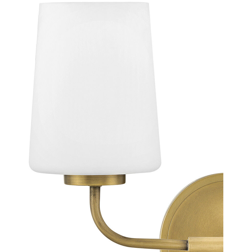Kline LED 14.25 inch Heritage Brass Bath Light Wall Light
