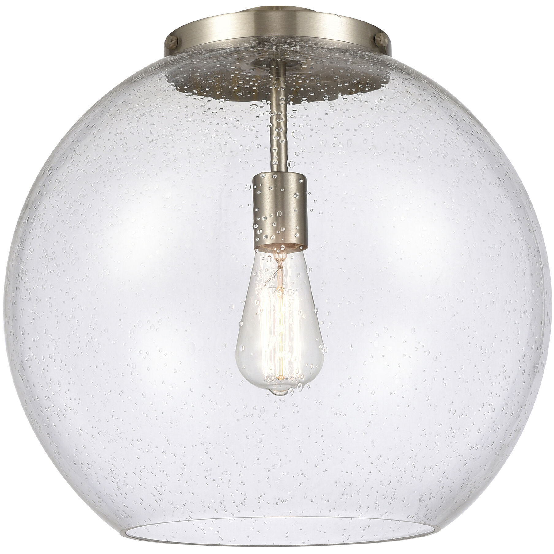 Ballston Athens LED 15.75 inch Antique Brass Statement Pendant Ceiling Light in Seedy