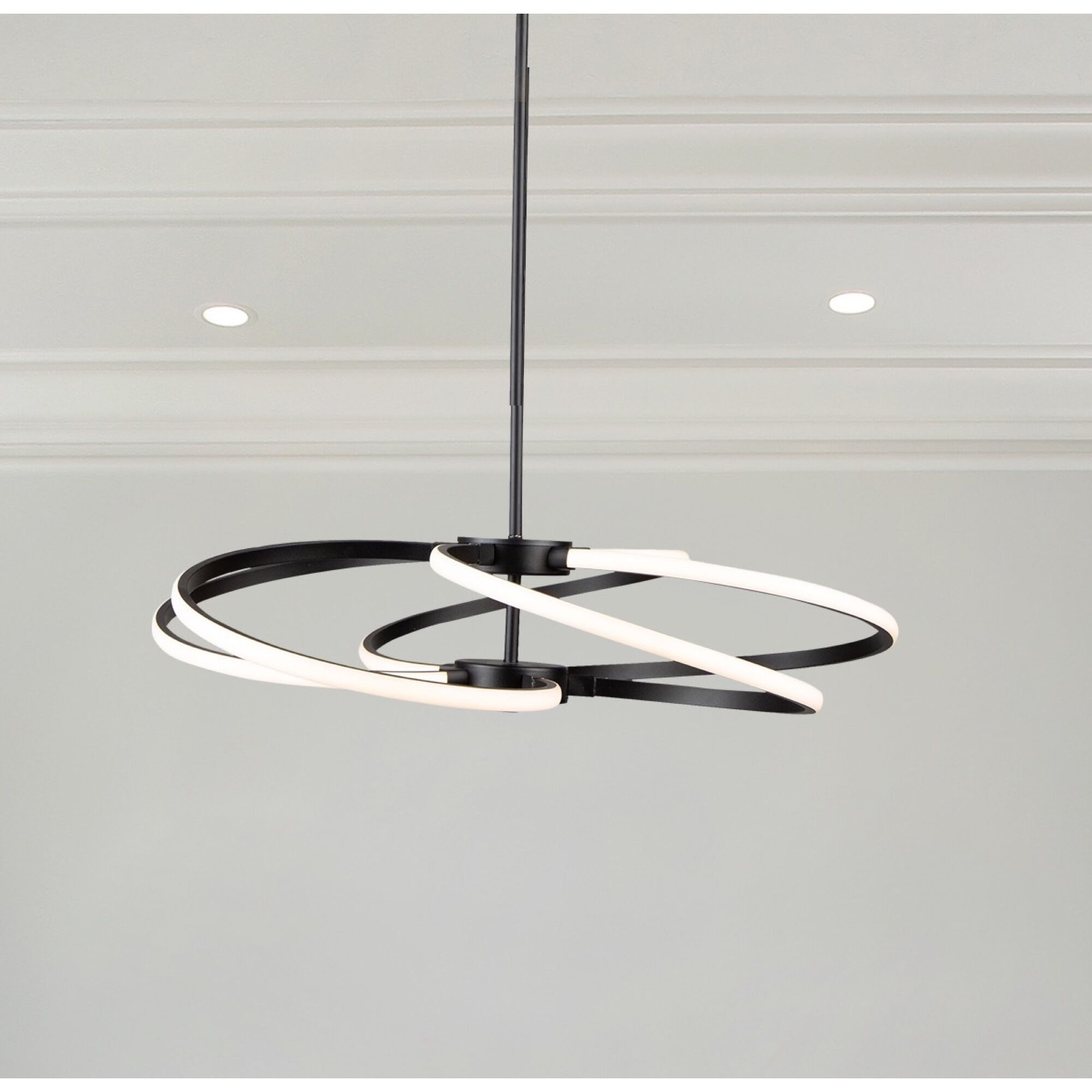Equinox LED 20.9 inch Black Pendant Ceiling Light