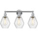 Edison Cindyrella 3 Light 24 inch Polished Chrome Bath Vanity Light Wall Light in Seedy Glass