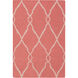 Fallon 36 X 24 inch Rose, Ivory Rug
