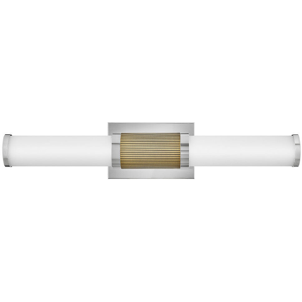 Zevi LED 23 inch Polished Nickel Vanity Light Wall Light, Vertical