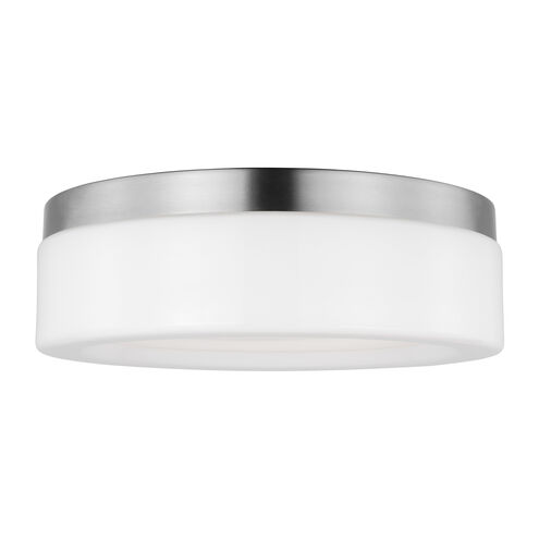 Rhett LED 12 inch Brushed Nickel Flush Mount Ceiling Light in Brushed Nickel Silver, Medium
