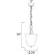 Logan 3 Light 12.75 inch Oil Rubbed Bronze Entry Foyer Pendant Ceiling Light