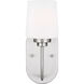 Windom 1 Light 4.5 inch Brushed Nickel Wall Bath Fixture Wall Light