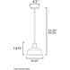 Pier M 1 Light 10.25 inch Empire Bronze Outdoor Pendant