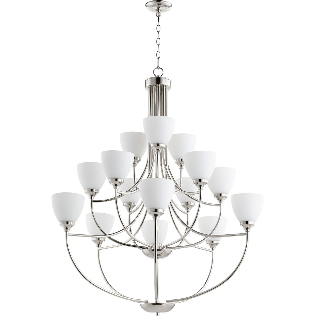 Enclave 15 Light 38.5 inch Polished Nickel Chandelier Ceiling Light