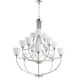 Enclave 15 Light 38.5 inch Polished Nickel Chandelier Ceiling Light