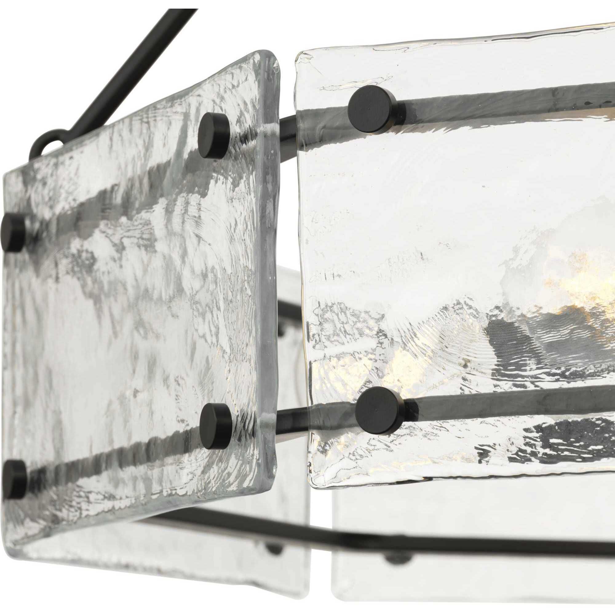 Rivera 6 Light 30 inch Matte Black Chandelier Ceiling Light, Design Series