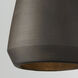 Della 1 Light 10 inch Terracotta Umber Pendant Ceiling Light