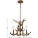 Elk 3 Light 18 inch Wood Tone Chandelier Ceiling Light