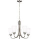 Seville 5 Light 21 inch Brushed Nickel Chandelier Ceiling Light