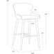Evora 40.5 inch Milliken Cognac Barstool