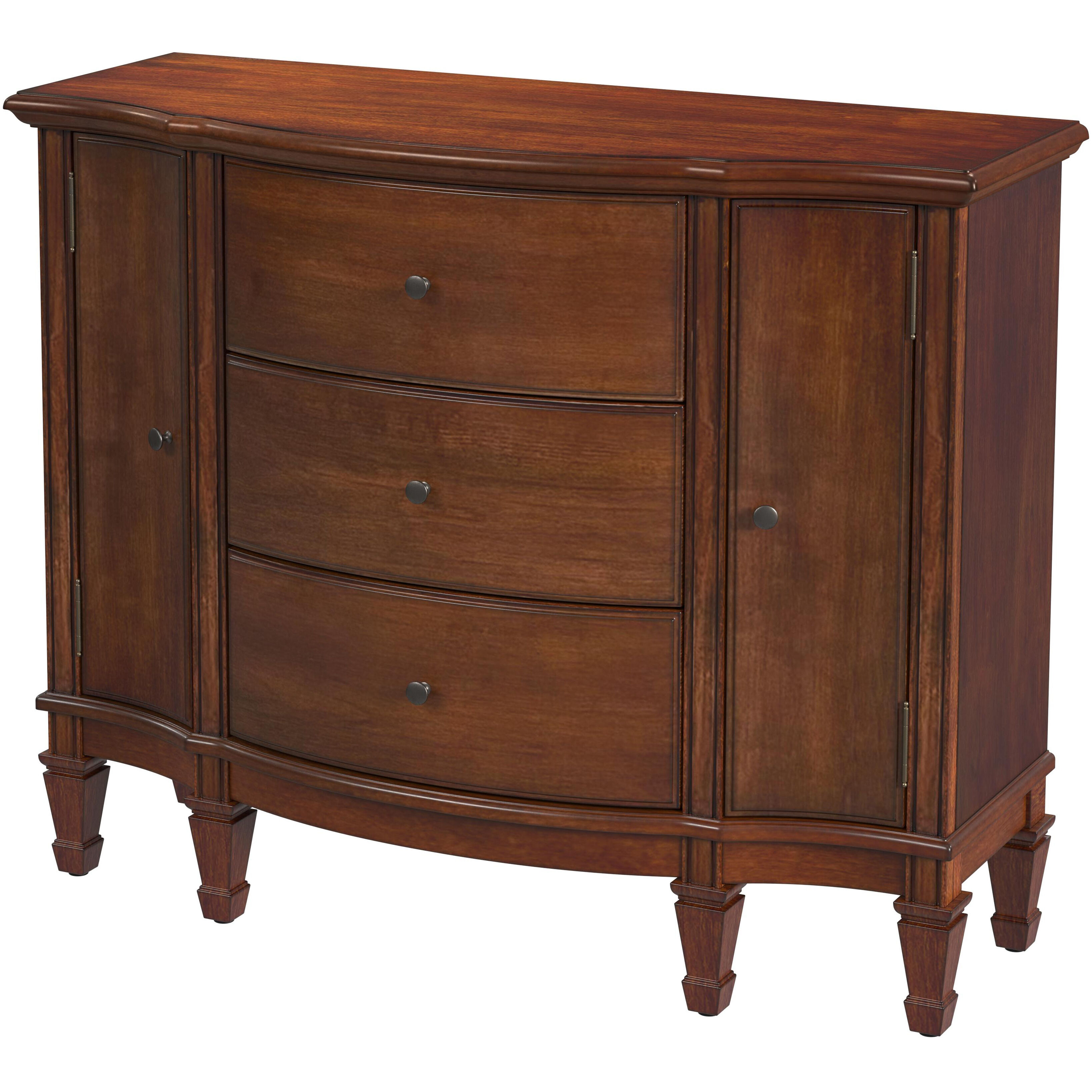 Sheffield 3 Drawer 2 Drawer Accent Cabinet in Antique Cherry