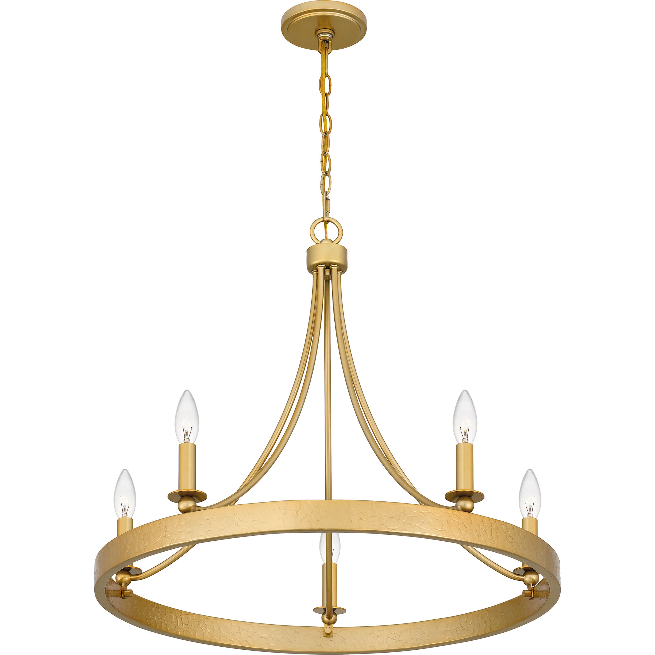 Aspyn 5 Light 26 inch Light Gold Chandelier Ceiling Light
