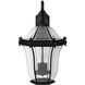 Estate Series San Clemente LED 20 inch Museum Black Outdoor Wall Mount Lantern, Medium