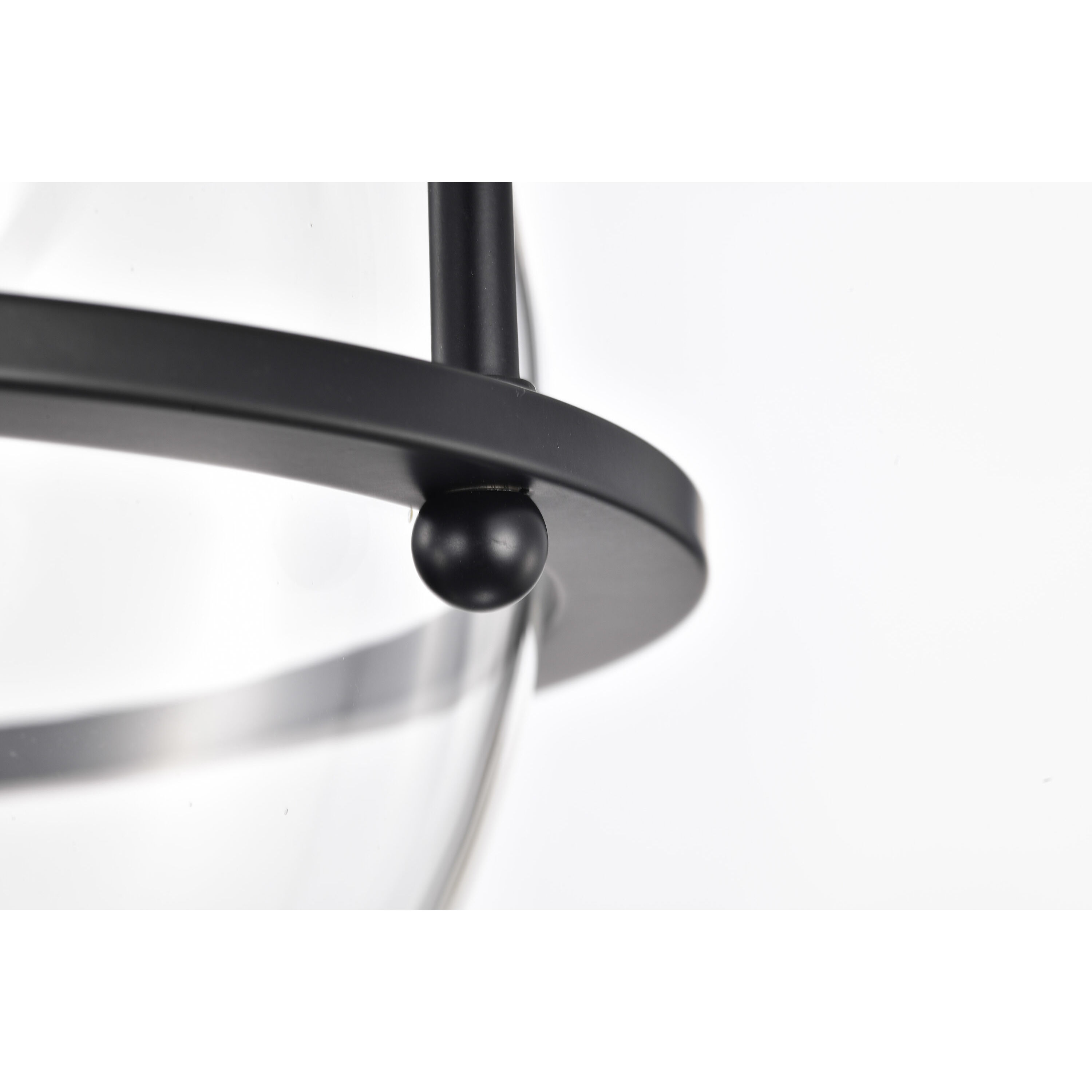 Amado 3 Light 14 inch Matte Black Semi Flush Mount Ceiling Light