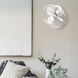 Atlas Kaye 17.5 inch Gloss White Oscillating Wall Fan