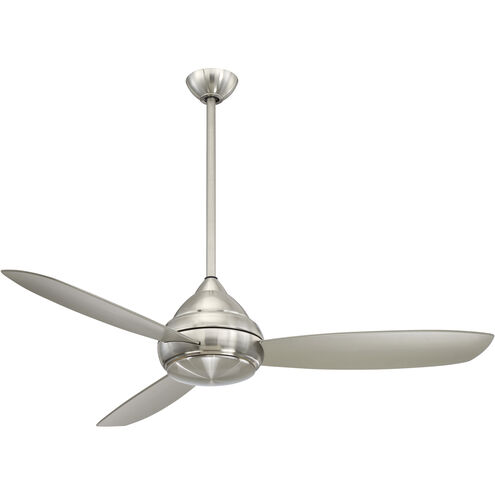 Minka-Aire F477L-BNW Concept L Wet 58 inch Brushed Nickel Wet Outdoor  Ceiling Fan