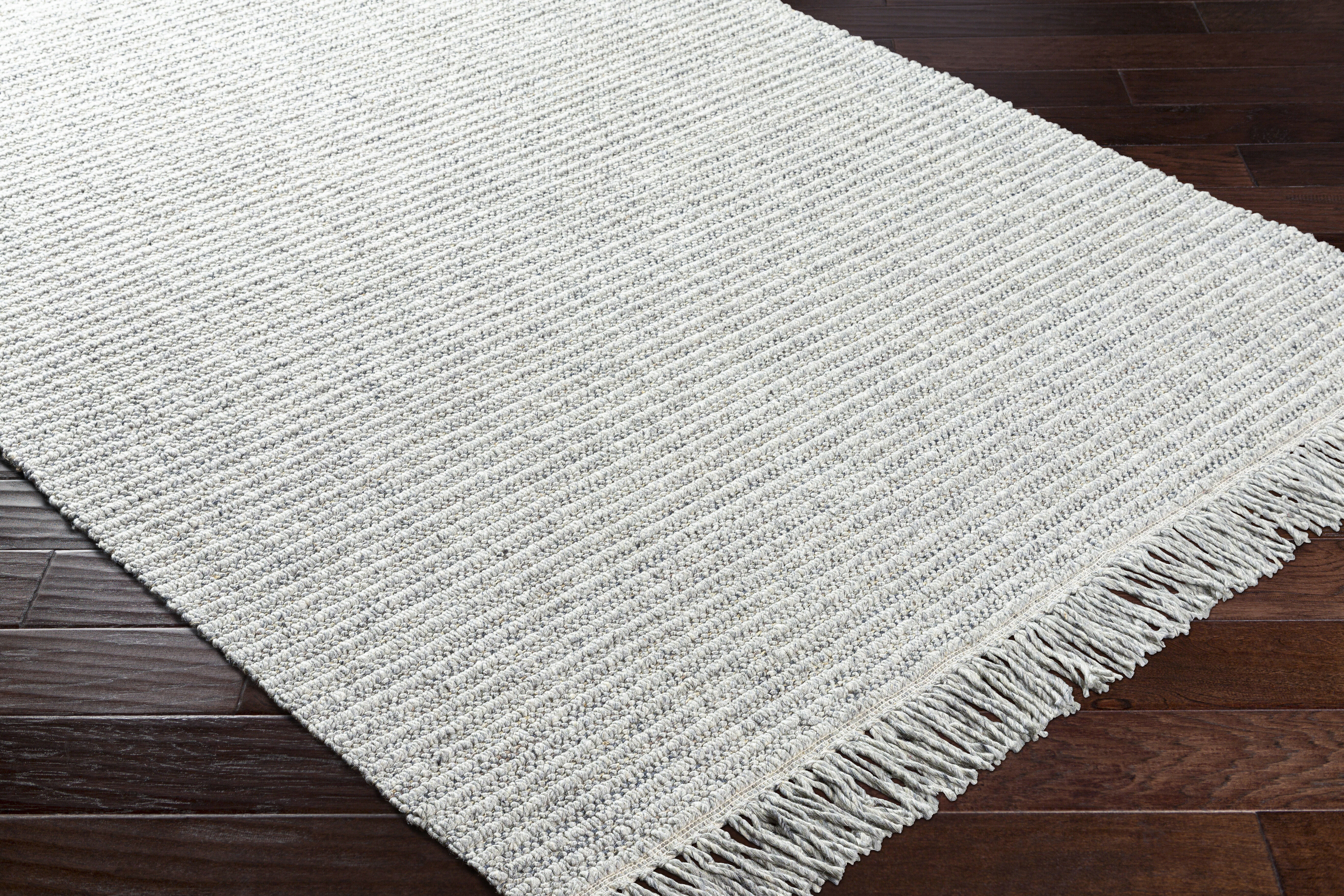 Cecelia 108 X 72 inch Light Gray Rug, Rectangle