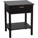 Colleen 24 X 19 inch Black and Gold Accent Table