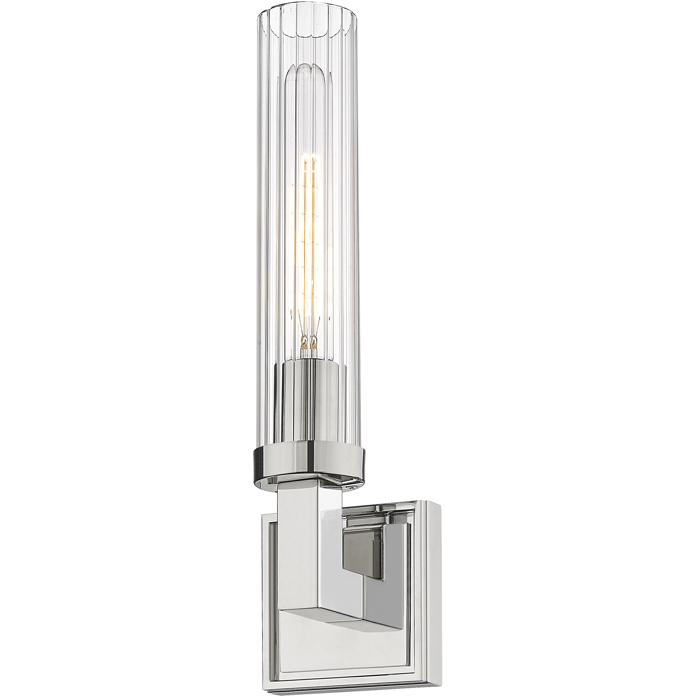 Beau Wall Sconce Wall Light in Polished Nickel