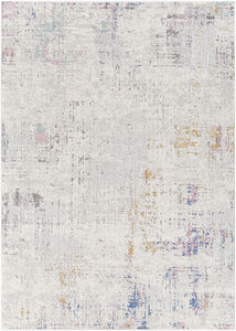 Lagos 84 X 63 inch Light Grey Rug in 5 x 8, Rectangle