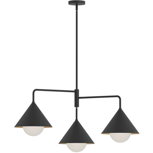 Alora Mood Remy 3 Light 38 inch Matte Black Chandelier Ceiling Light
