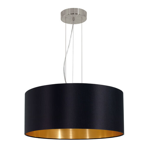 Maserlo 3 Light 20.87 inch Satin Nickel Pendant Ceiling Light