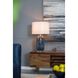 Ellis 28 inch 60 watt Blue/Cream Table Lamp Portable Light