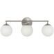 Nube LED 23.63 inch Brushed Nickel Vanity Light Wall Light