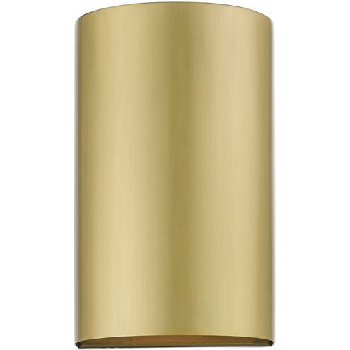 Bond 1 Light 7 inch Satin Gold Outdoor / Indoor Small Sconce, Small