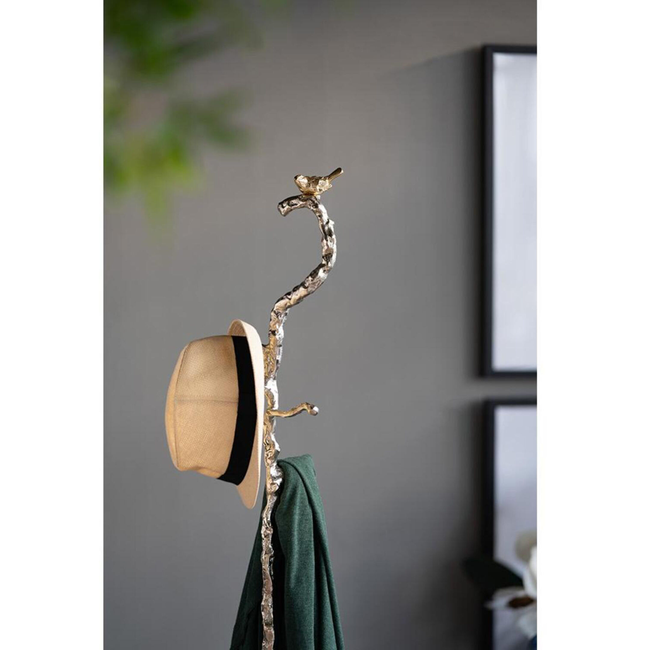 Anita 71 inch Shiny Gold Coat Hanger