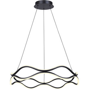 Castra LED 23.13 inch Black Chandelier Ceiling Light