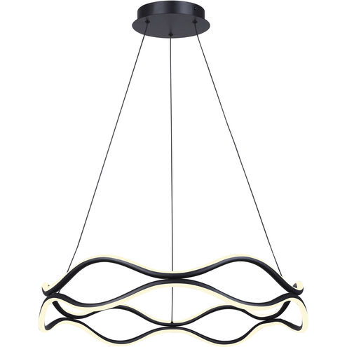 Castra LED 23.13 inch Black Chandelier Ceiling Light