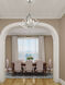 Diamond 4 Light 18 inch Polished Nickel Mini Chandelier Ceiling Light