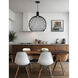 Orland Family 19 inch Matte Black Pendant Ceiling Light in 19" D x 19" W x 22" H, EVOLV