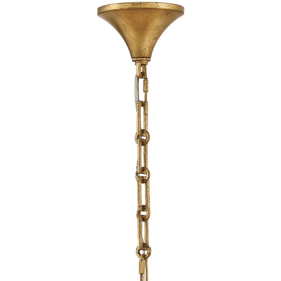 Reina 3 Light 25.5 inch Distressed Brass Chandelier Ceiling Light