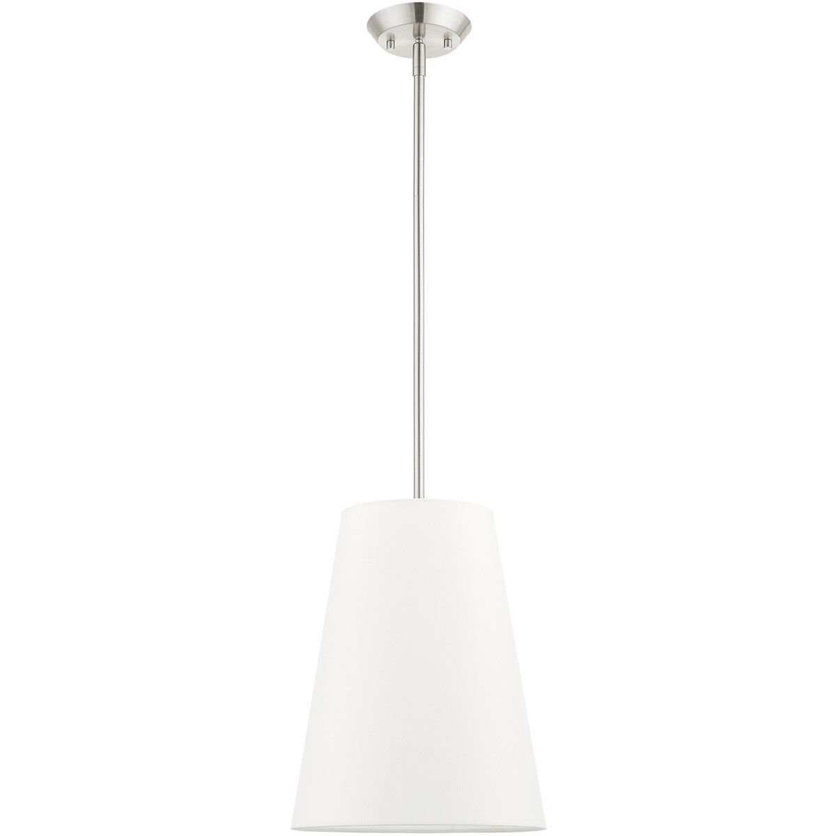 Prato 1 Light 11 inch Brushed Nickel Pendant Ceiling Light