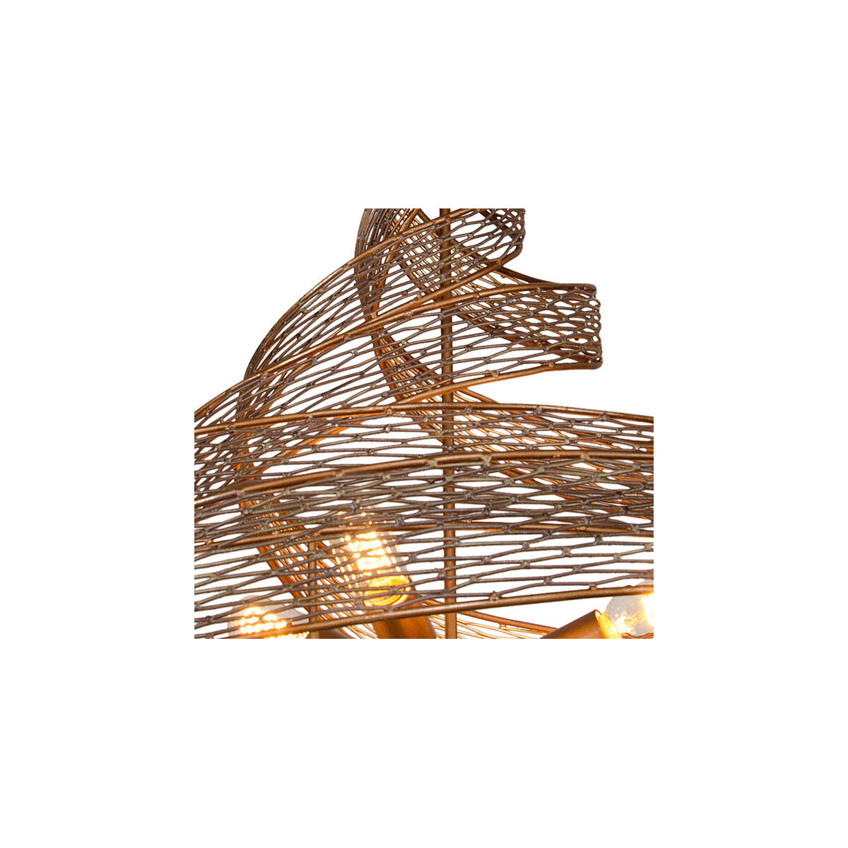 Flow 8 Light 36 inch Hammered Ore Pendant Ceiling Light