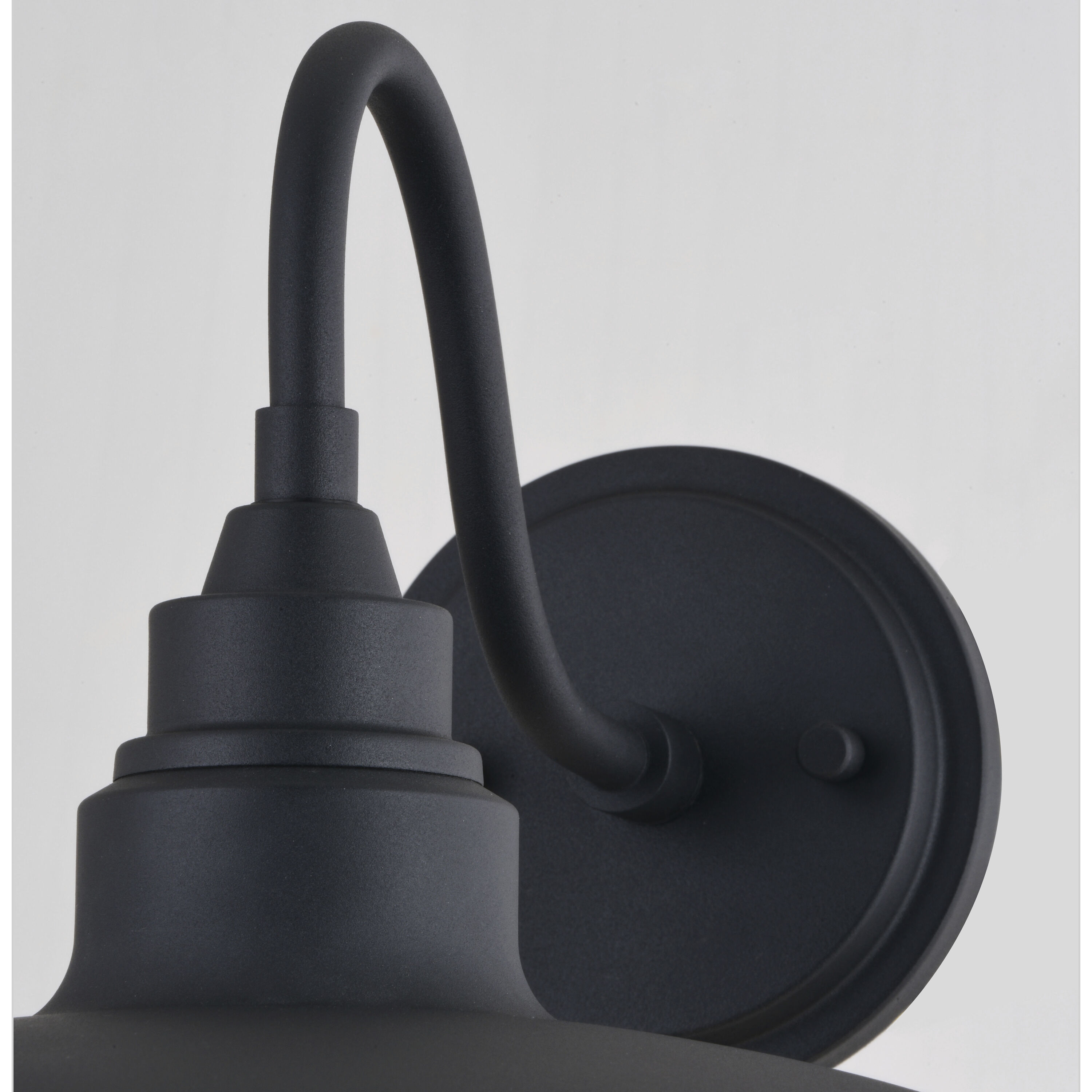 Tucson LED 8.5 inch Textured Black and Glossy White Outdoor Wall