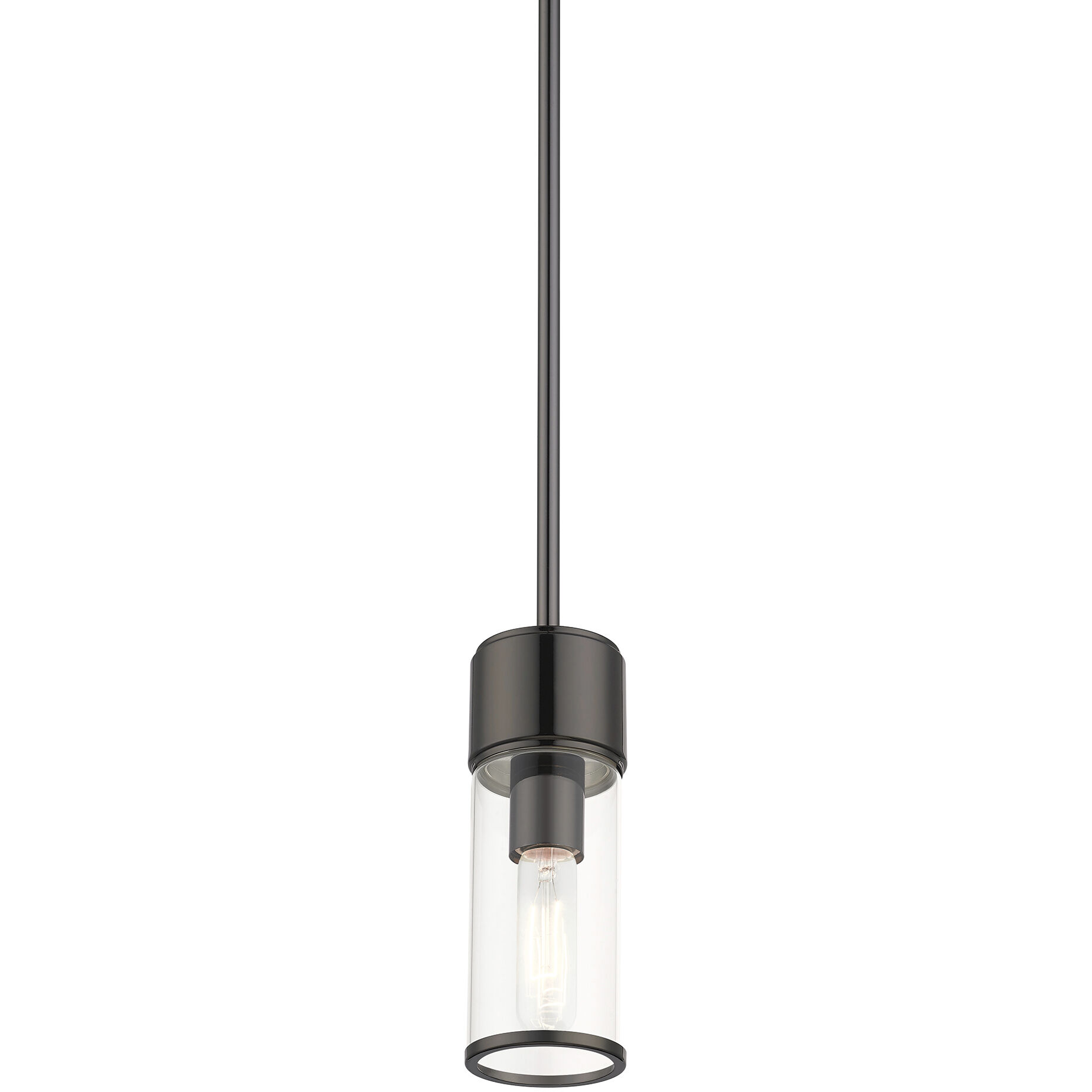 Quincy 1 Light 4.75 inch Black Chrome Mini Pendant Ceiling Light