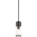 Quincy 1 Light 4.75 inch Black Chrome Mini Pendant Ceiling Light