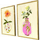 Gilded Garden II Pink and Blue and Green and White Framed Art, The Studio