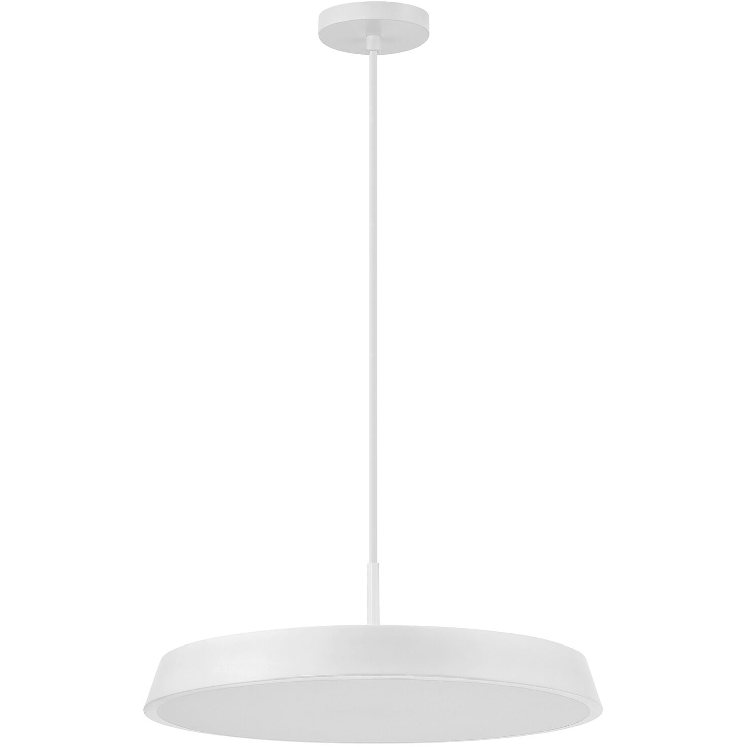 Tallinn LED 18 inch Matte White and White Pendant Ceiling Light