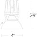 FQ Integrated LED White Recessed Trim in 1800-3000K, 4" LED